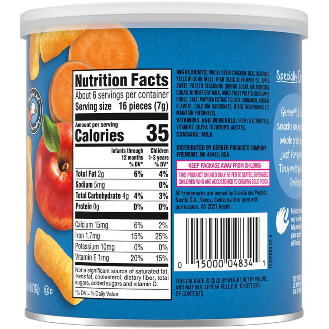 Gerber Lil' Crunchies Apple Sweet Potato (42g)