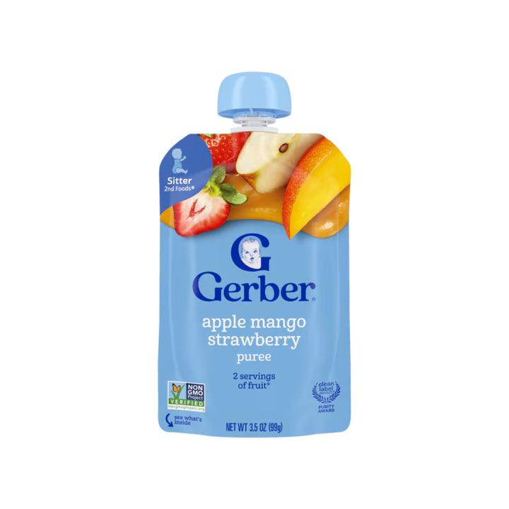 Gerber Puree Apple Mango Strawberry (99g)