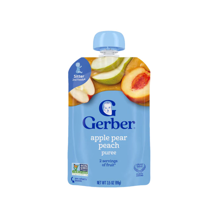 Gerber Puree Apple Pear Peach (99g)