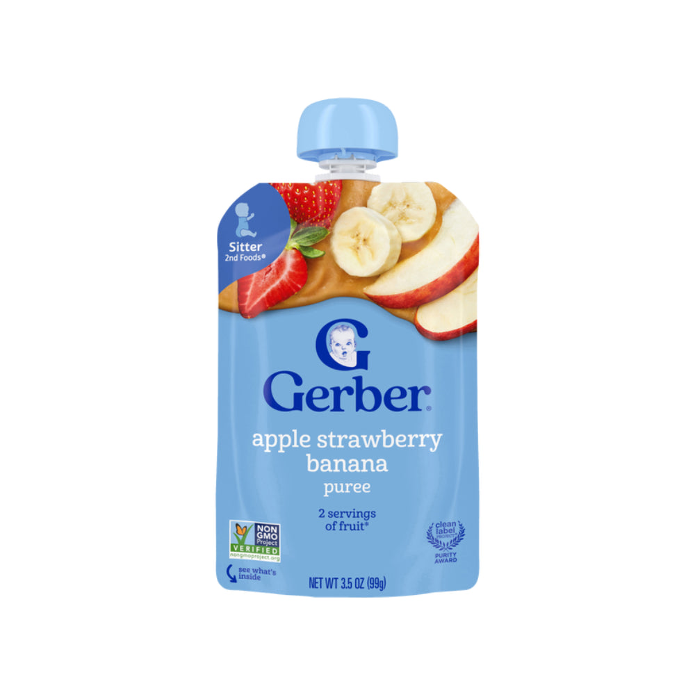 Gerber Puree Apple Strawberry Banana (99g)