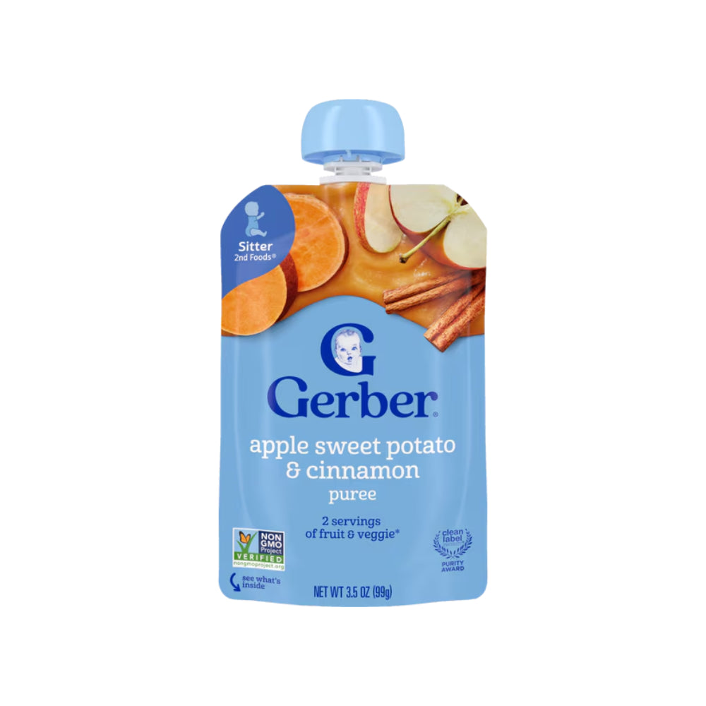 Gerber Puree Apple Sweet Potato with Cinnamon (99g)