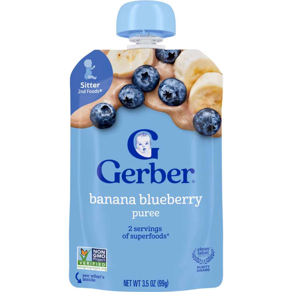 Gerber Puree Banana Blueberry (99g)