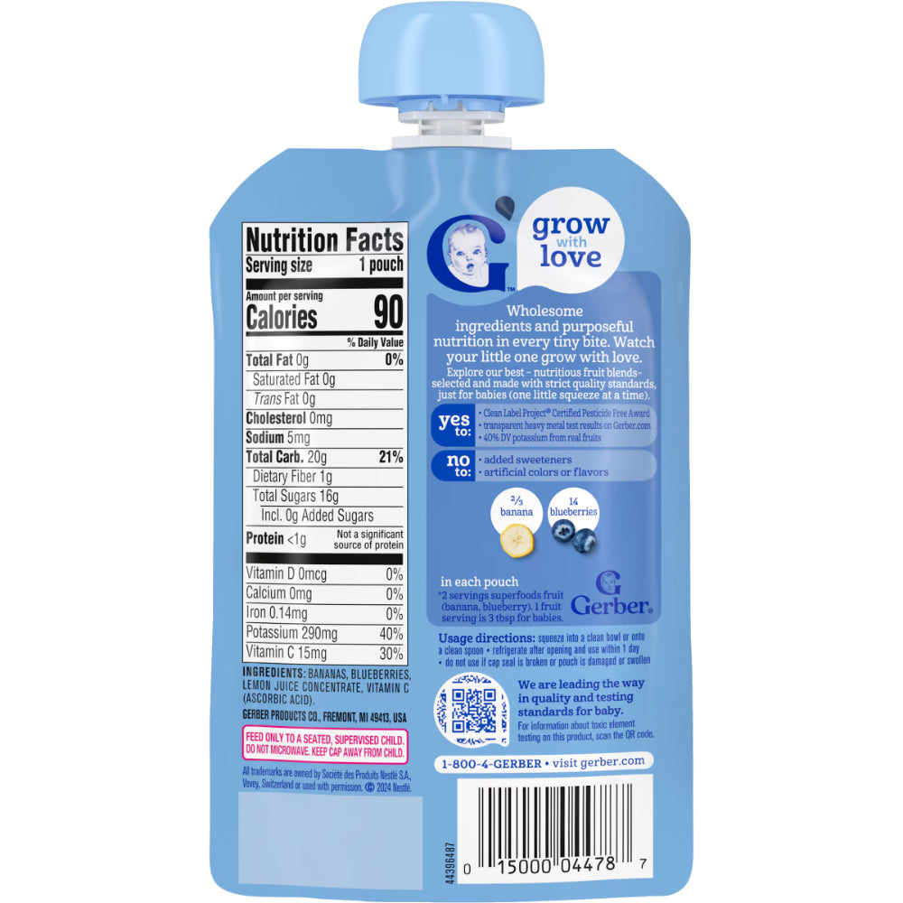 Gerber Puree Banana Blueberry (99g)