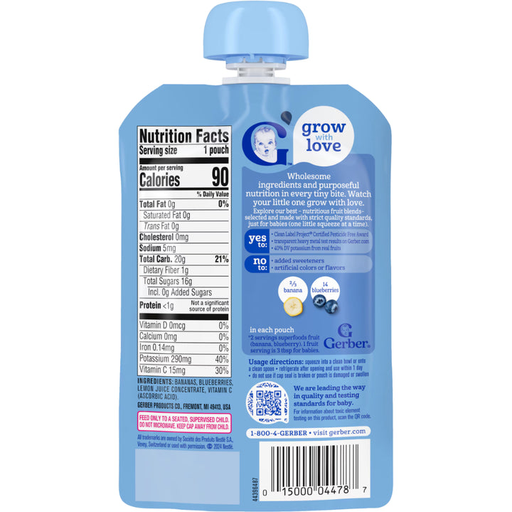 Gerber Puree Banana Blueberry (99g)