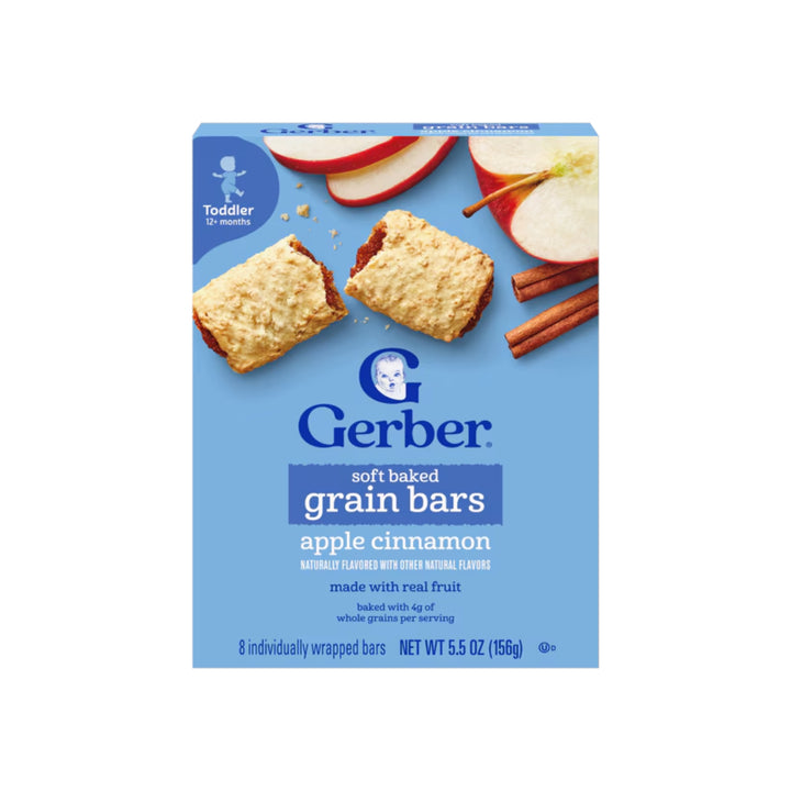Gerber Soft Baked Grain Bars Apple Cinnamon (156g)
