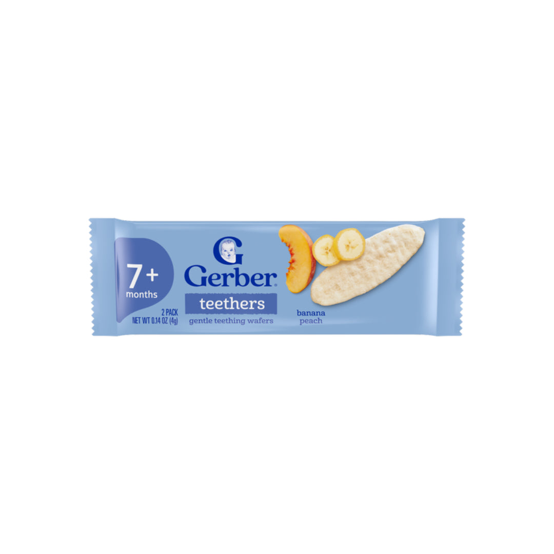 Gerber Teethers Gentle Teething Wafers Banana and Peach (48g)