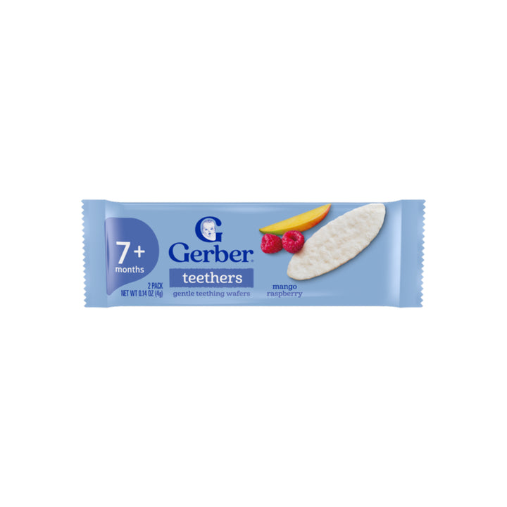 Gerber Teethers Gentle Teething Wafers Mango and Raspberry (48g)