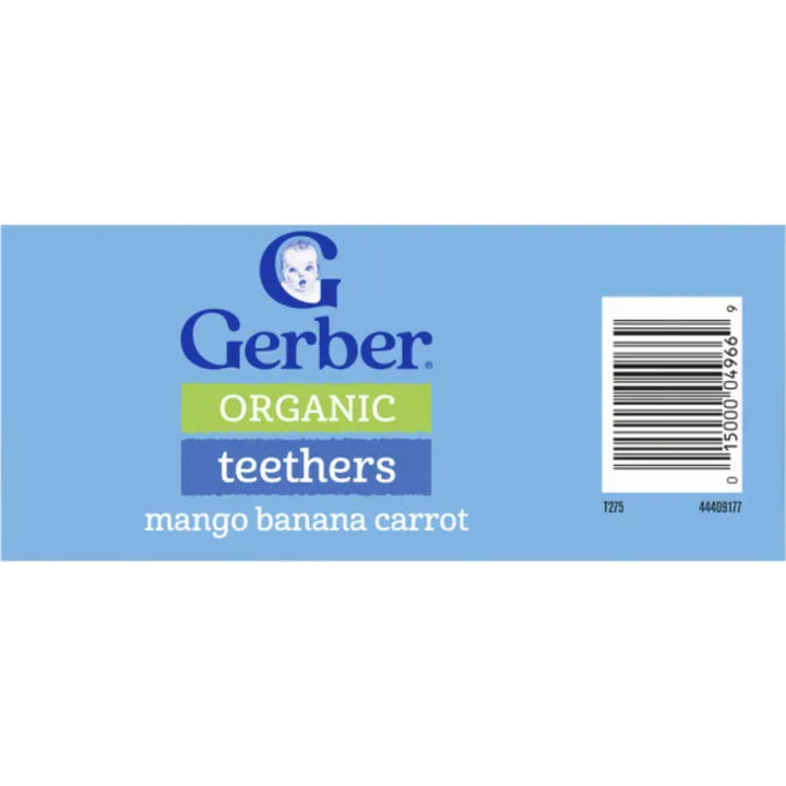Gerber Teethers Gentle Teething Wafers Organic Mango Banana Carrot (48g)