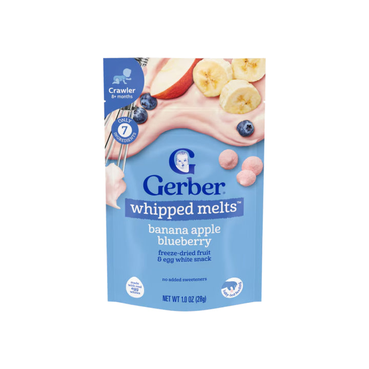 Gerber Whipped Melts Banana, Apple &amp; Blueberry (28g)