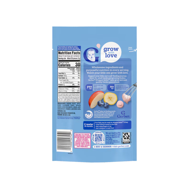 Gerber Whipped Melts Banana, Apple &amp; Blueberry (28g)