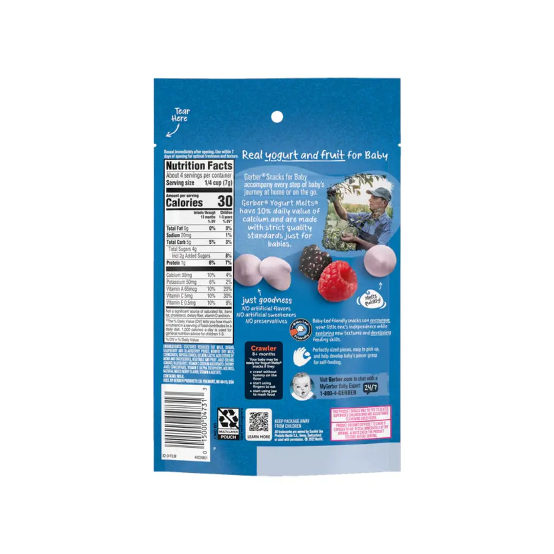 Gerber Yogurt Melts Mixed Berries (28g)