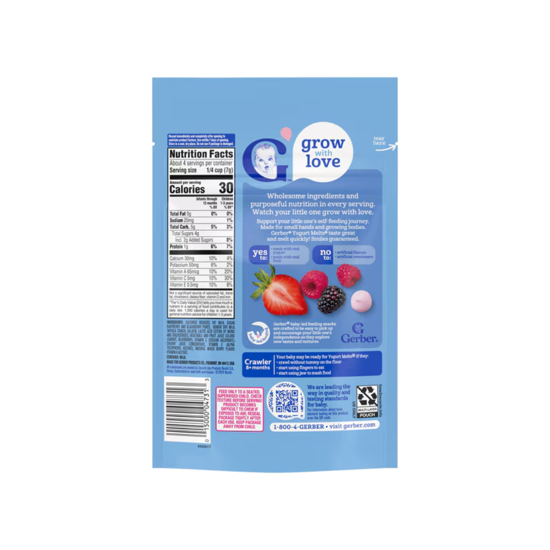 Gerber Yogurt Melts Mixed Berries (28g)