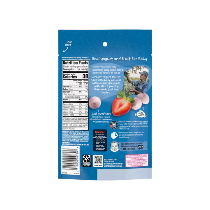 Gerber Yogurt Melts Strawberry (28g)