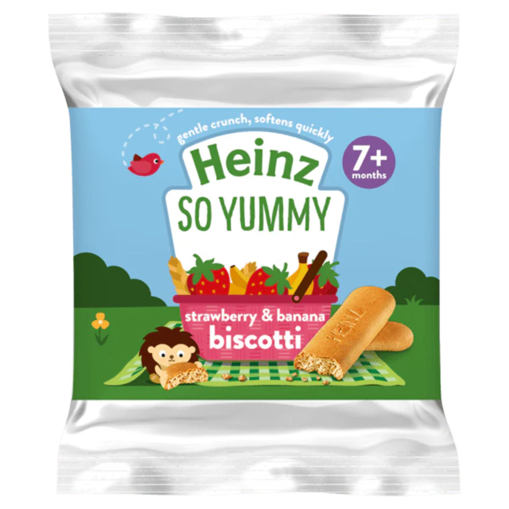 Heinz So Yummy Strawberry & Banana Biscotti (60g)
