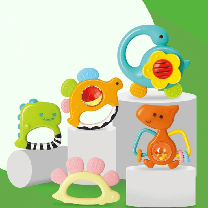 Hola Dinosaur Rattle Set