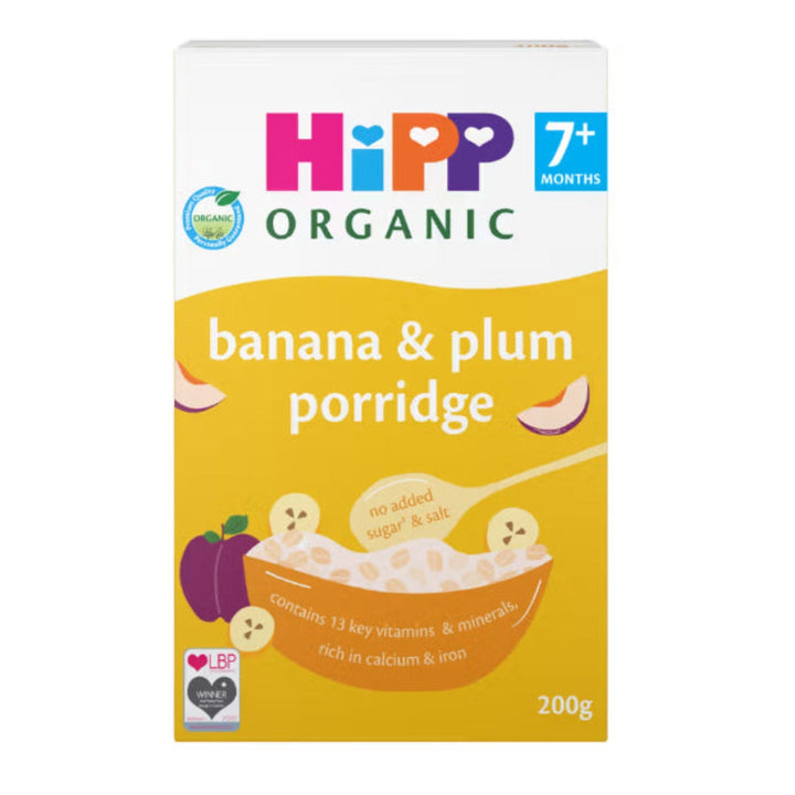 HiPP Organic Banana &amp; Plum Porridge (7+ Months) (200g)