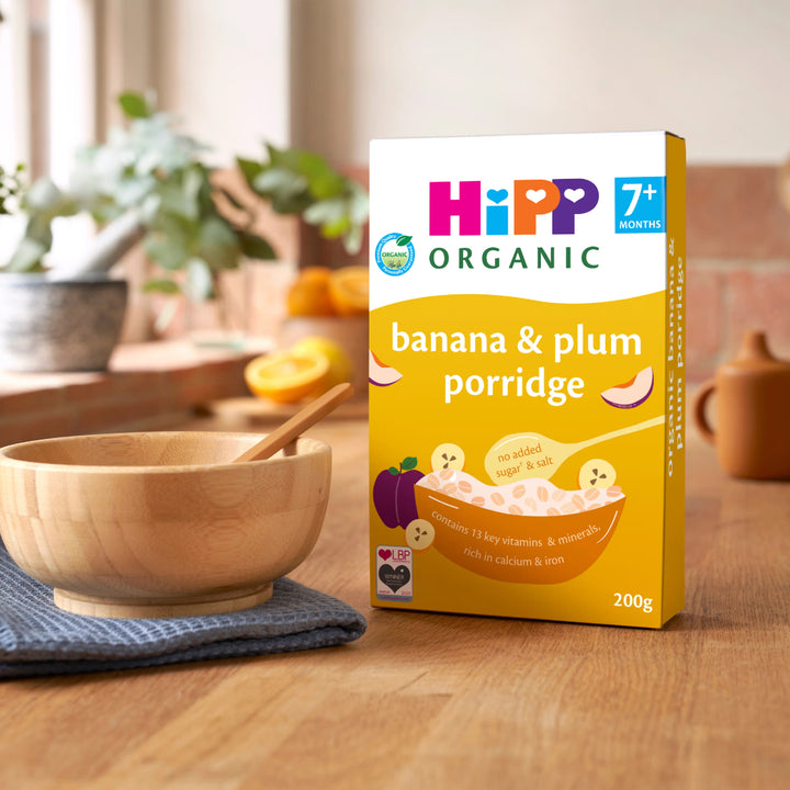 HiPP Organic Banana &amp; Plum Porridge (7+ Months) (200g)