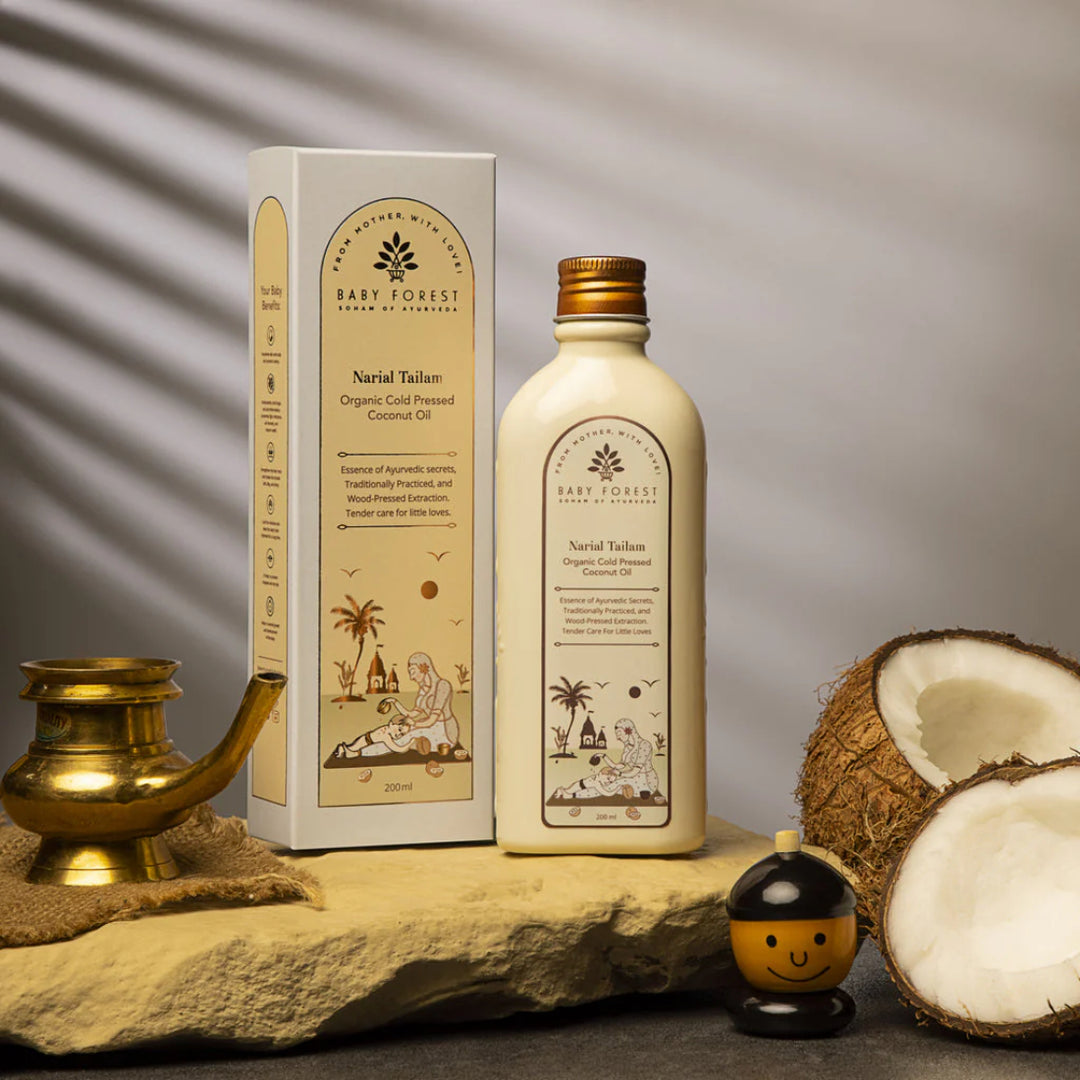Baby Forest Narial Tailam Organic Cold Pressed Coconut Oil (200ml)