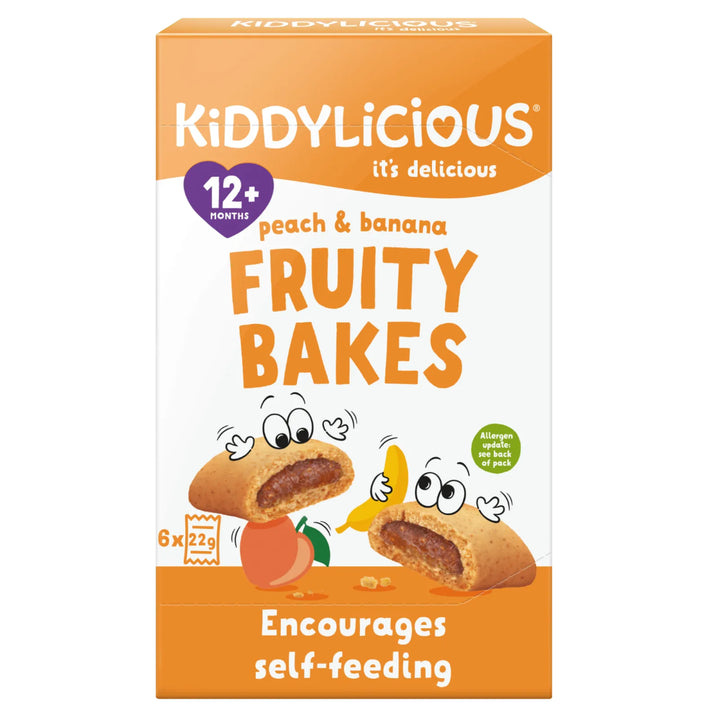 Kiddylicious Fruity Bakes Peach &amp; Banana (132g) (12m+)