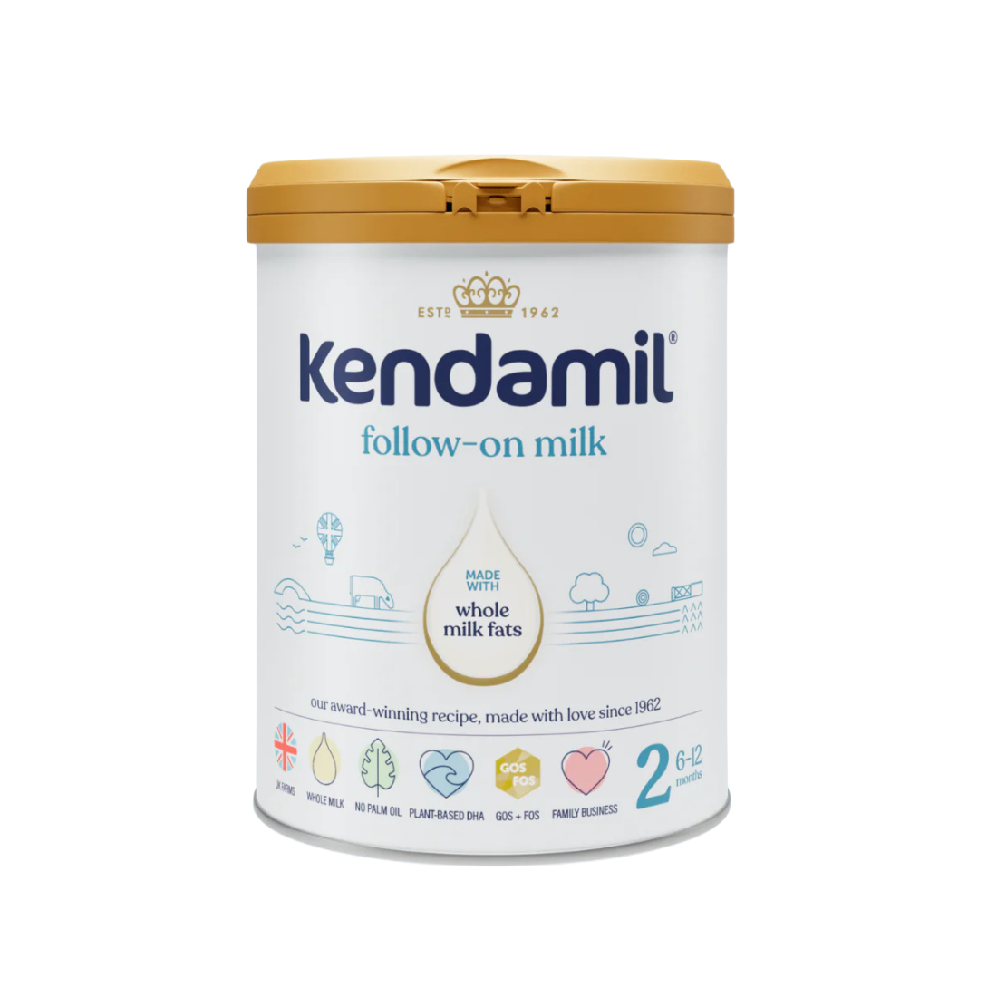 Kendamil Classic Whole Milk Stage 2 Follow-On Milk 800g 