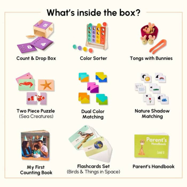 Curious Cub The Imagineer Montessori Box - 24 Months+ (Level 11)