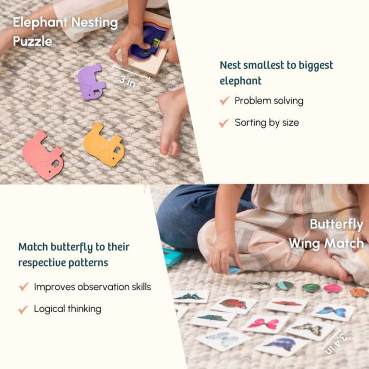 Curious Cub The Organiser Montessori Box -  2 Years 3 Months+ (Level 12)