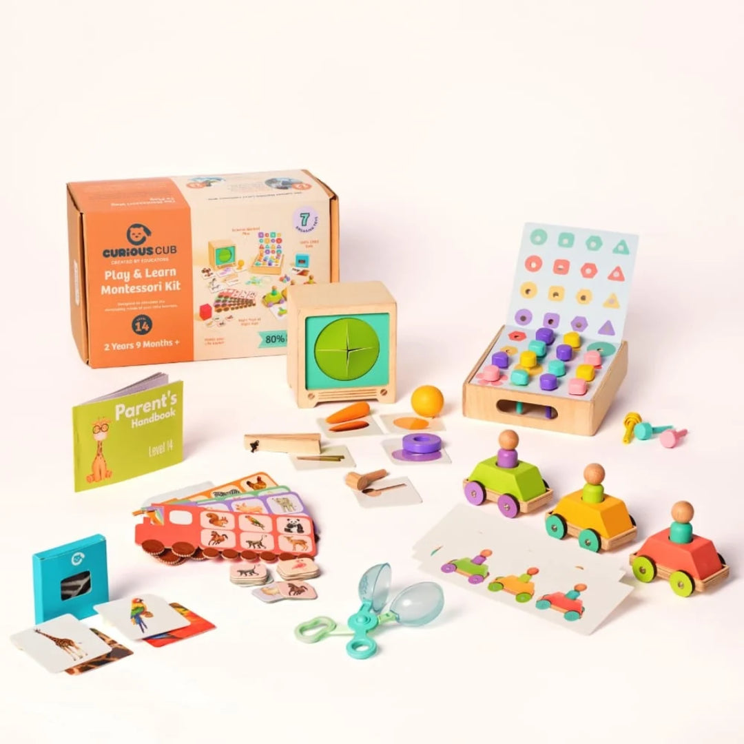 Curious Cub The Problem Solver Montessori Box -  2 Years 9 Months+ (Level 14)