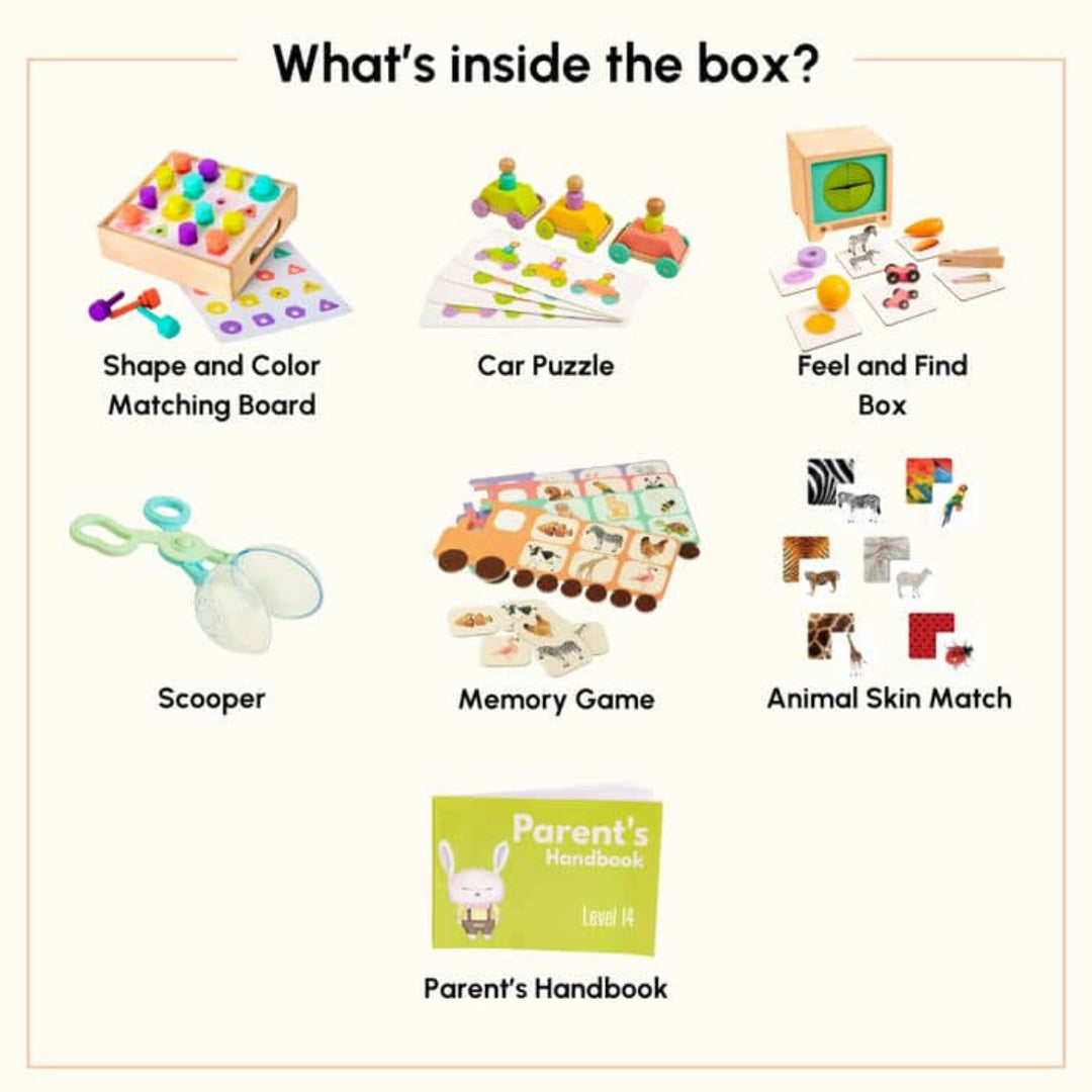 Curious Cub The Problem Solver Montessori Box -  2 Years 9 Months+ (Level 14)