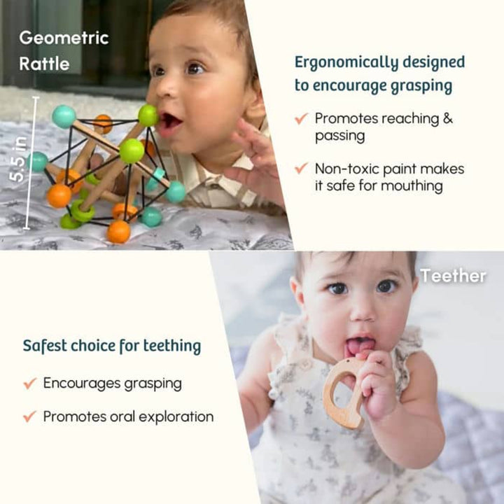 Curious Cub The Lifter Montessori Box - 3 Months+ (Level 2)