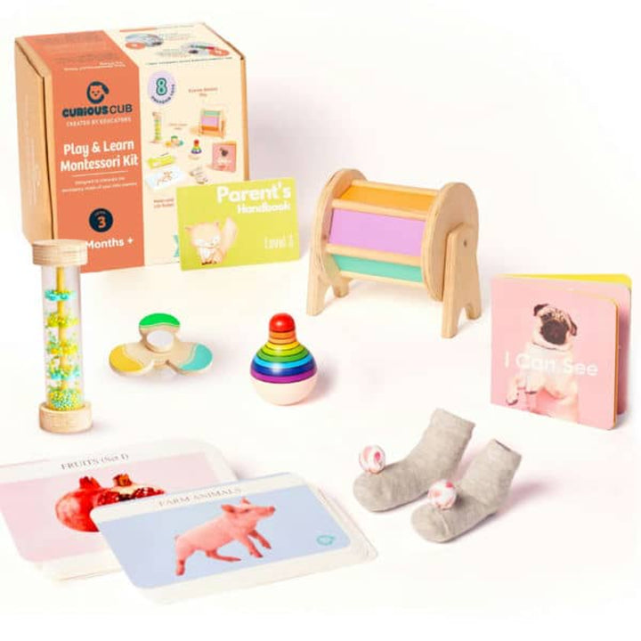 Curious Cub The Reacher Montessori Box - 5 Months+ (Level 3)