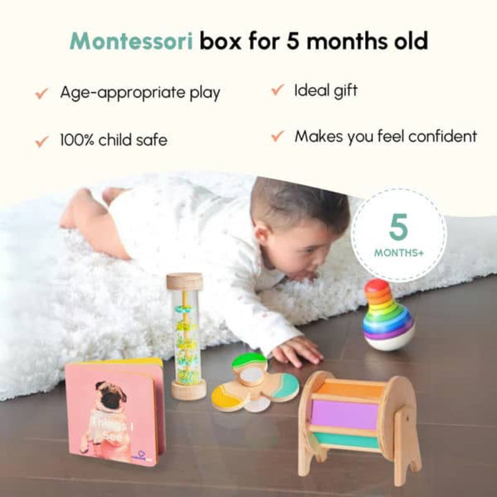 Curious Cub The Reacher Montessori Box - 5 Months+ (Level 3)