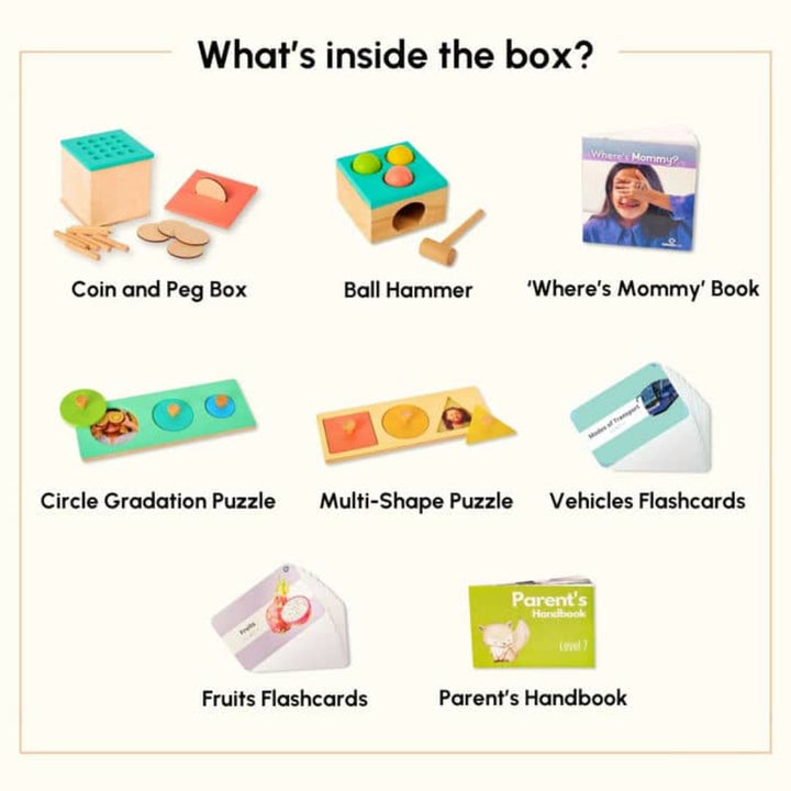 Curious Cub The Go-Getter Montessori Box - 13 Months+ (Level 7)