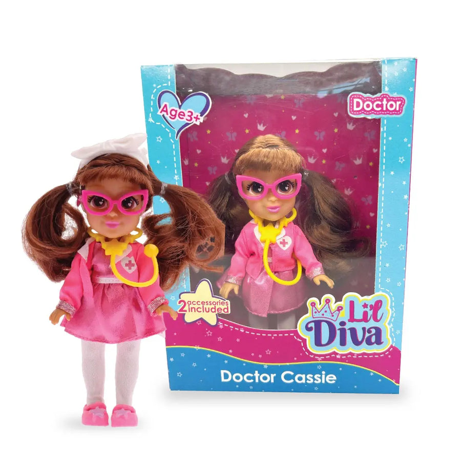 Li'l Diva Doctor - Cassie, 6" Doll