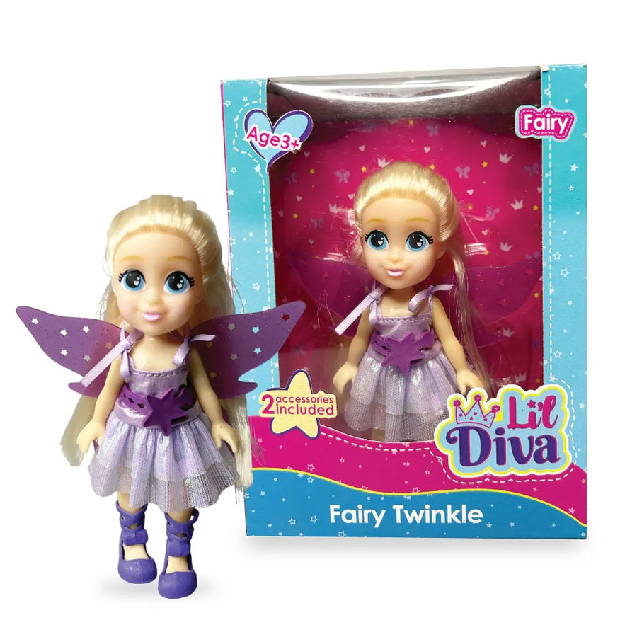 Li'l Diva Fairy - Twinkle, 6" Doll