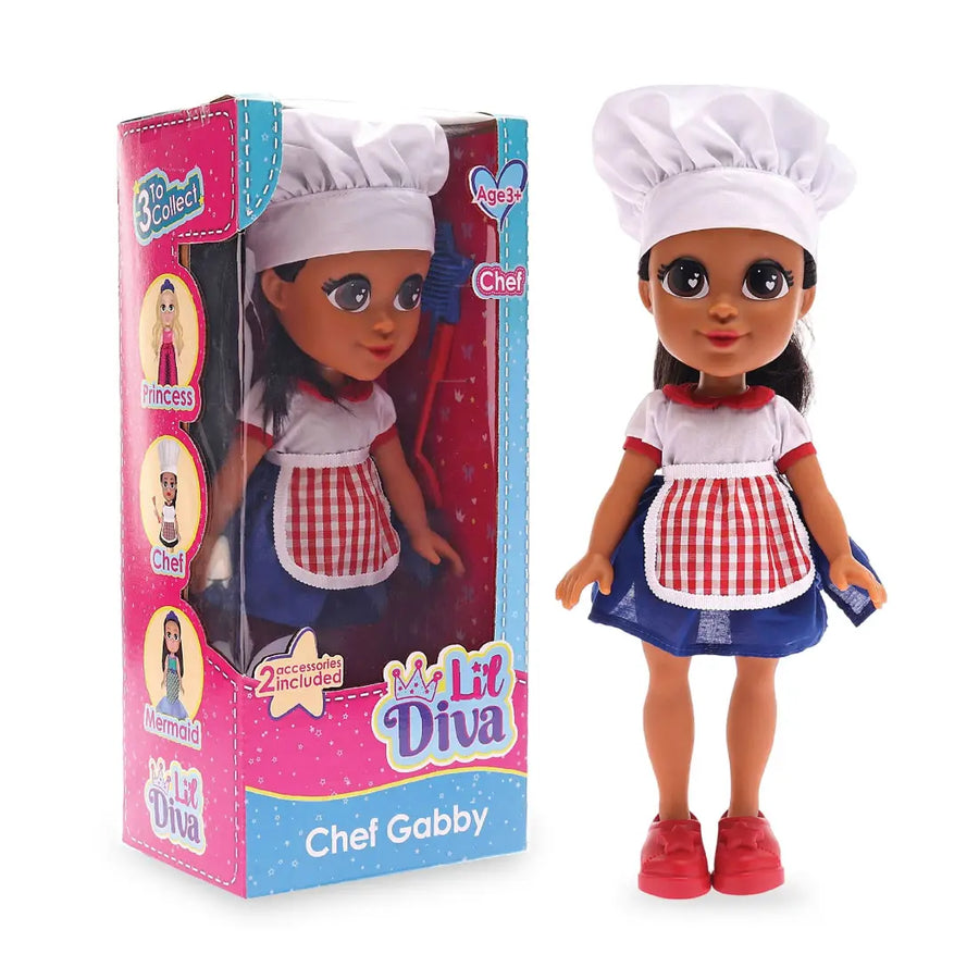 Li'l Diva Chef - Gabby, 13" Doll