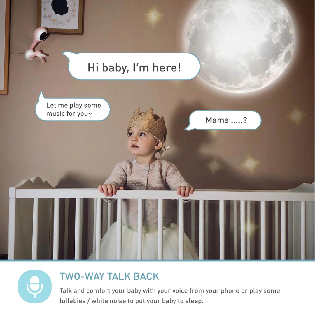 Lollipop Smart Baby Monitor Camera - Cotton Candy