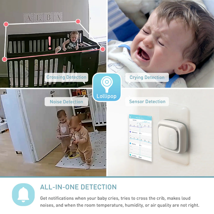 Lollipop Smart Baby Monitor Camera - Cotton Candy