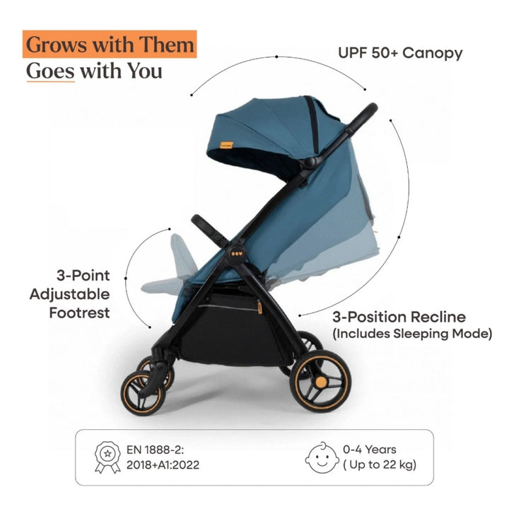 Loopie Hop | 0-4 Years | Travel Friendly Cabin Stroller