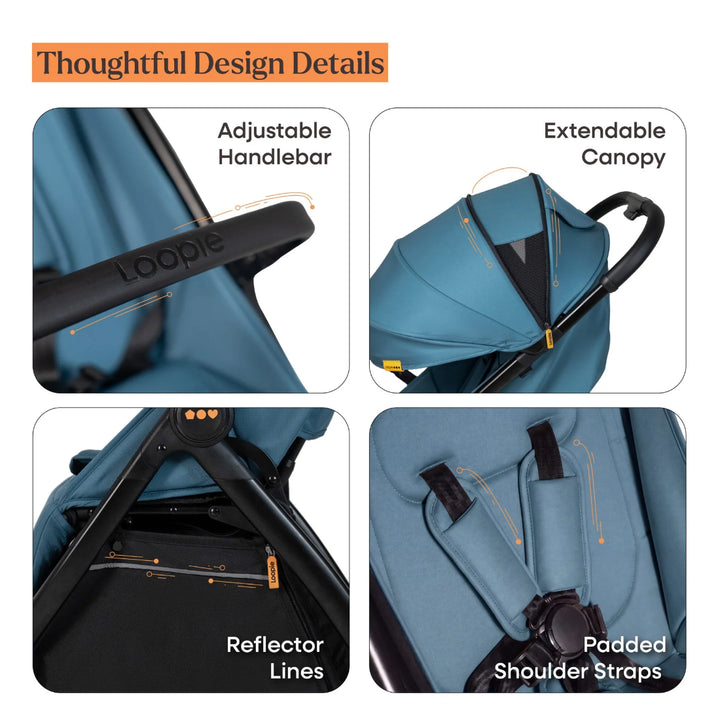 Loopie Hop | 0-4 Years | Travel Friendly Cabin Stroller