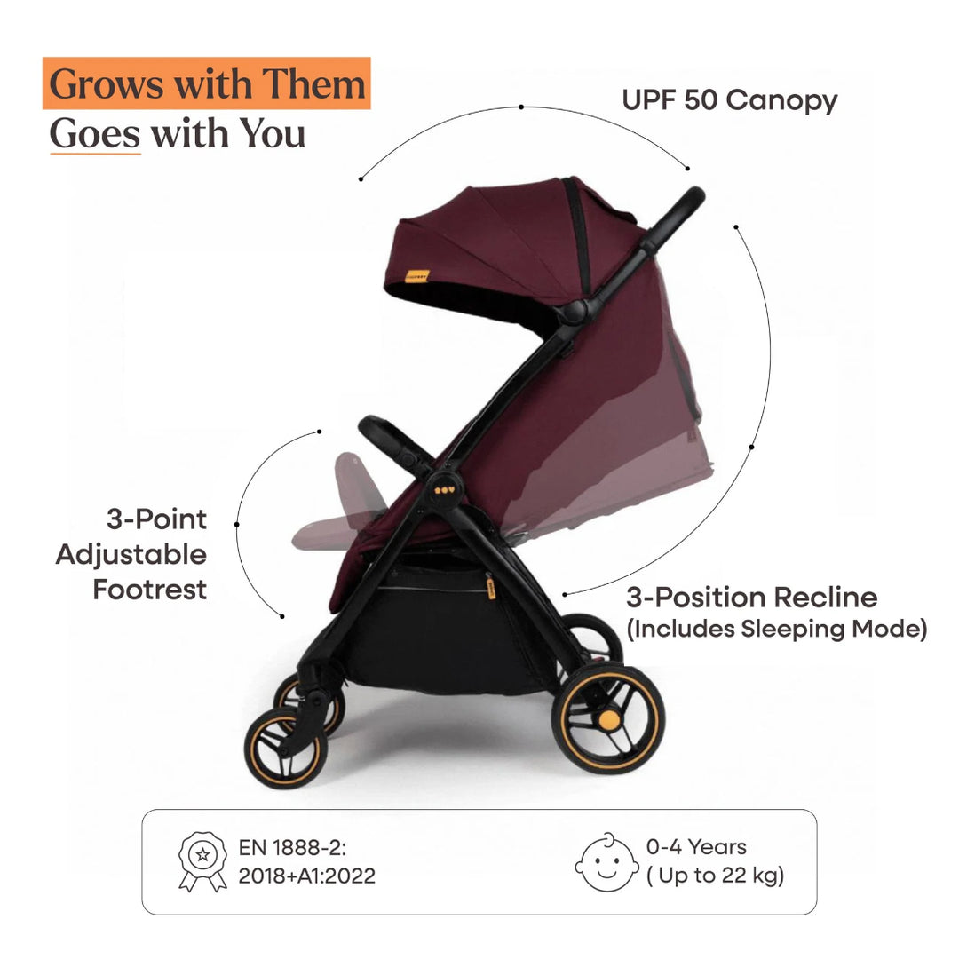 Loopie Hop | 0-4 Years | Travel Friendly Cabin Stroller