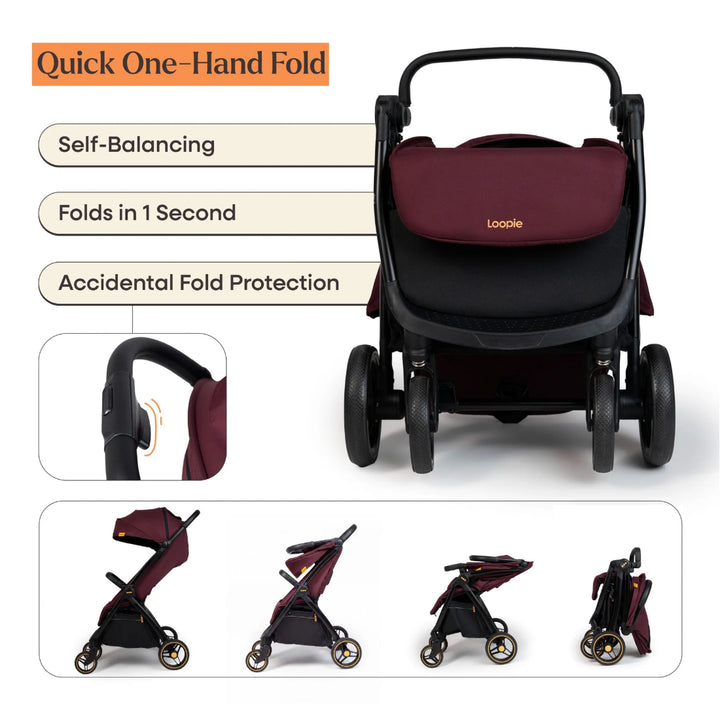 Loopie Hop | 0-4 Years | Travel Friendly Cabin Stroller