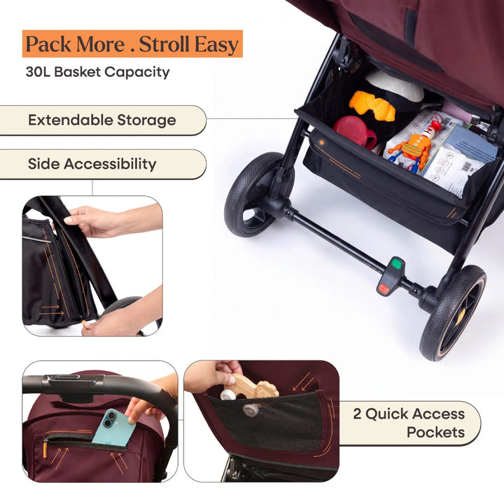 Loopie Hop | 0-4 Years | Travel Friendly Cabin Stroller