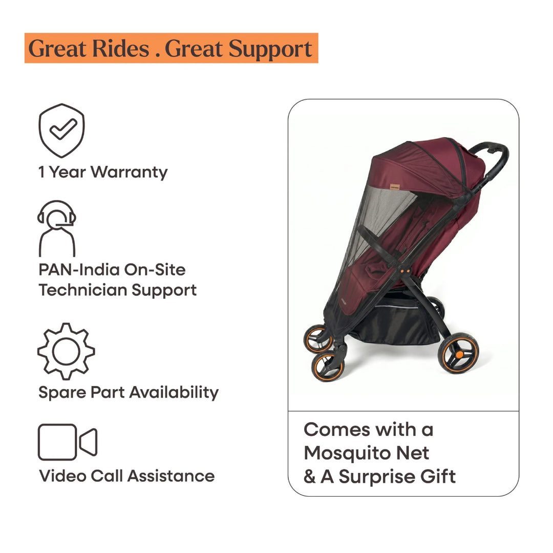 Loopie Hop | 0-4 Years | Travel Friendly Cabin Stroller