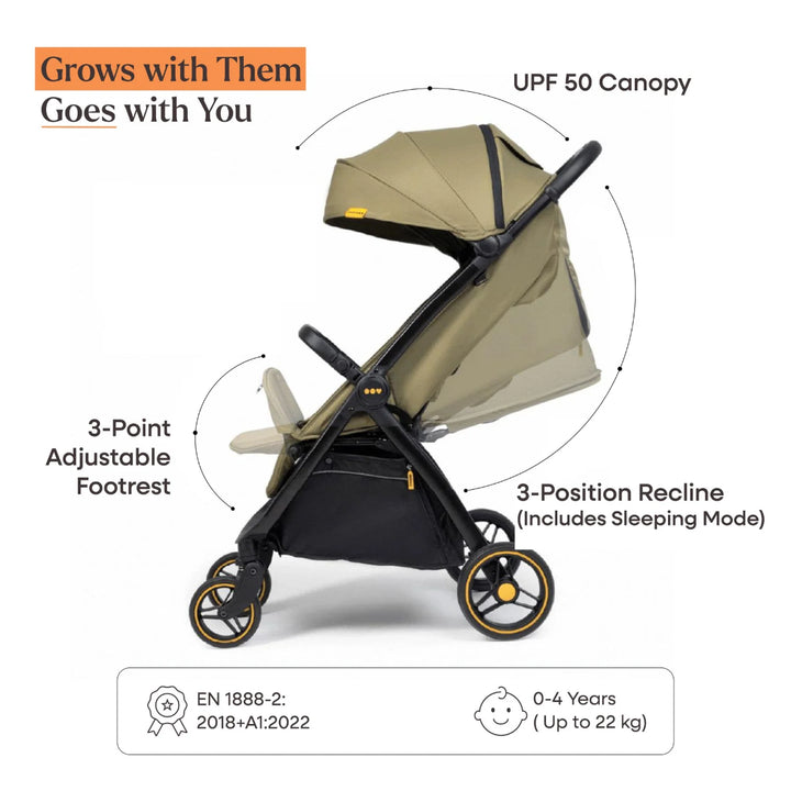 Loopie Hop | 0-4 Years | Travel Friendly Cabin Stroller