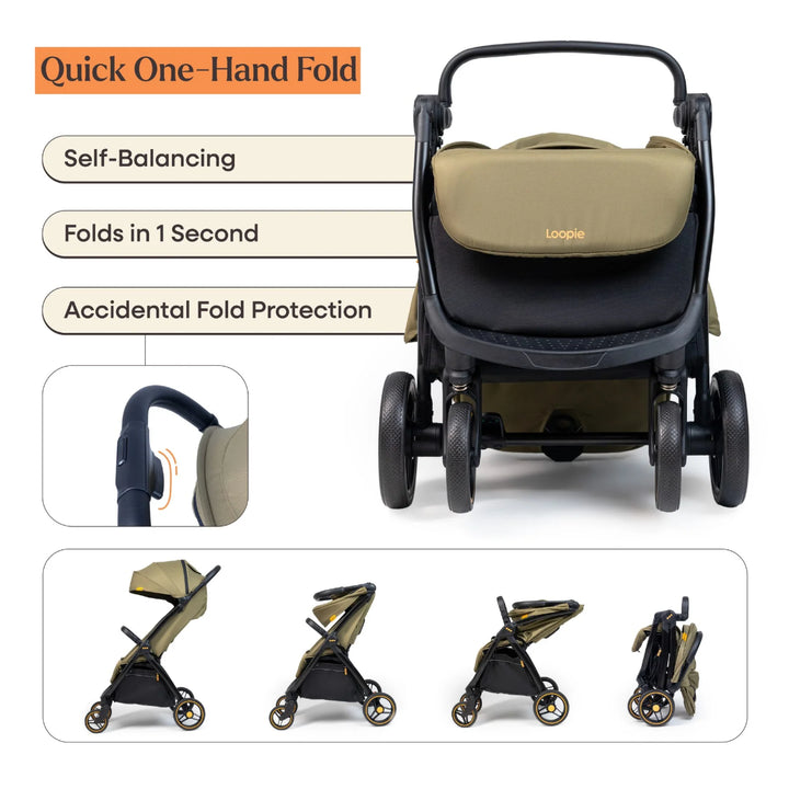 Loopie Hop | 0-4 Years | Travel Friendly Cabin Stroller