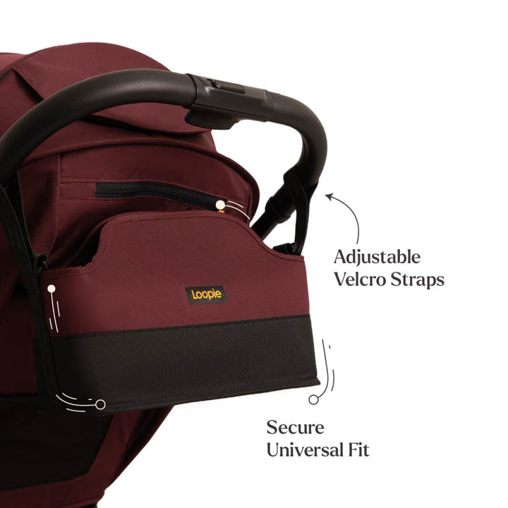 Loopie Organiser Bag | Baby Stroller Organiser Bag | Magnetic Closure | Baby Caddy Bag