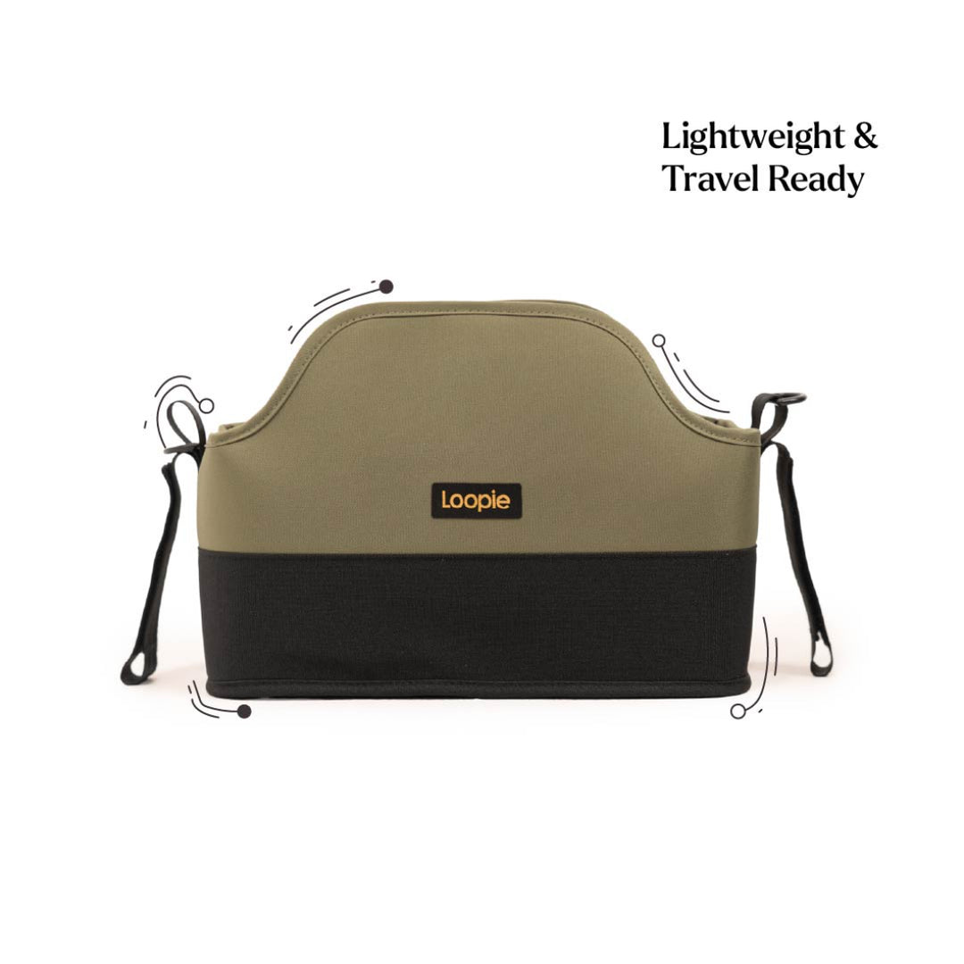 Loopie Organiser Bag | Baby Stroller Organiser Bag | Magnetic Closure | Baby Caddy Bag