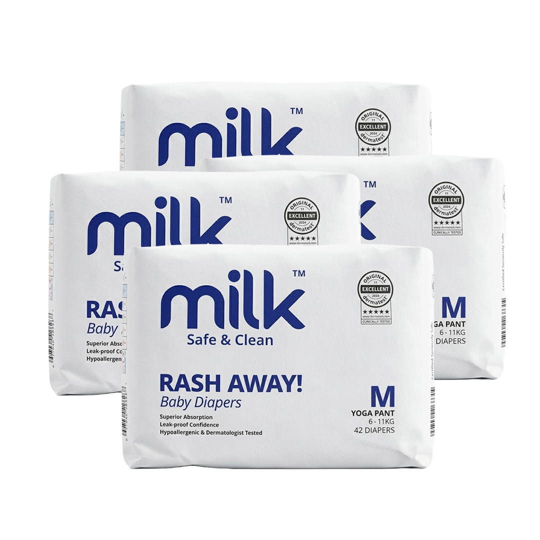 MILK Baby Diaper Yoga Pant Size 3 (M) (42 pcs) (6-11 kg)