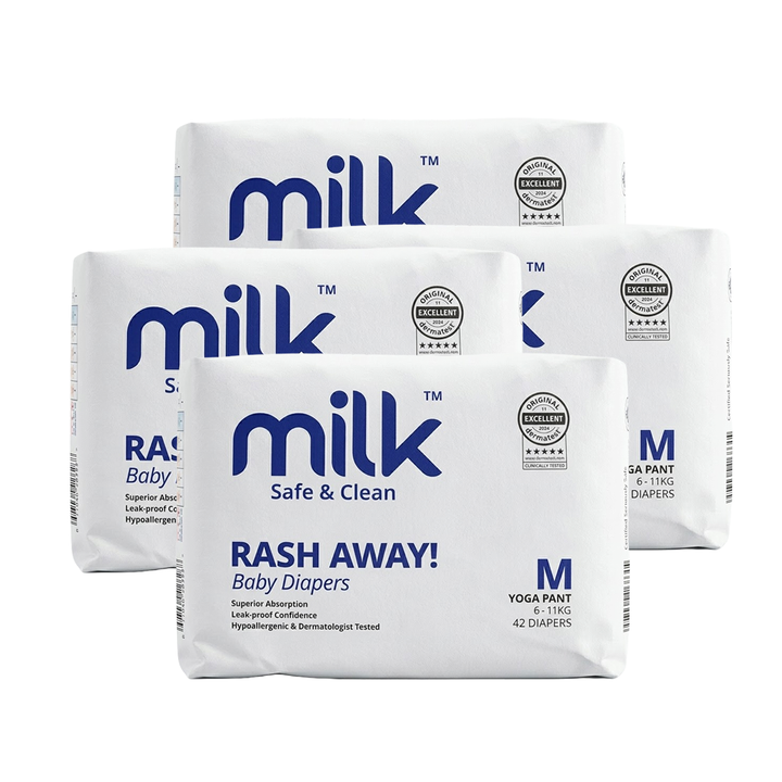 MILK Baby Diaper Yoga Pant Size 3 (M) (42 pcs) (6-11 kg)