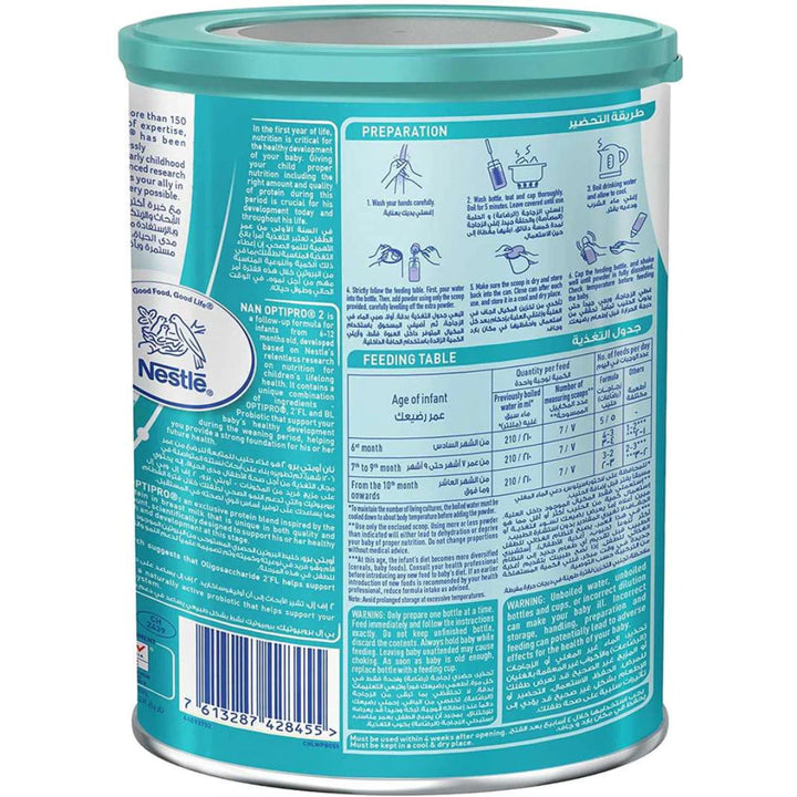 Nestlé NAN OPTIpro 2 Follow-Up Formula (6-12 Months) (400g)